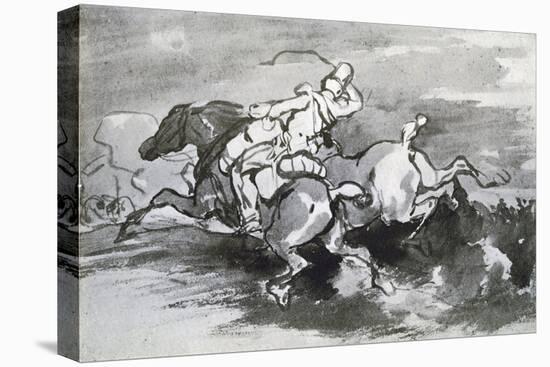Artilleryman Leading His Horses into the Field, 1913-Theodore Gericault-Stretched Canvas