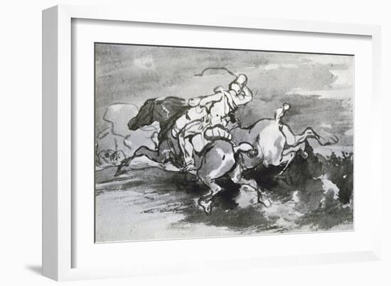 Artilleryman Leading His Horses into the Field, 1913-Theodore Gericault-Framed Giclee Print