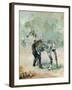 Artilleryman Saddling His Horse, 1879-Henri de Toulouse-Lautrec-Framed Giclee Print