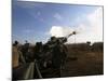 Artillerymen Fire a 155Mm Round Out of an M777 Lightweight Howitzer-null-Mounted Photographic Print