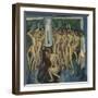 Artillerymen in the Shower, 1915 (Oil on Canvas)-Ernst Ludwig Kirchner-Framed Giclee Print