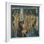 Artillerymen in the Shower, 1915 (Oil on Canvas)-Ernst Ludwig Kirchner-Framed Giclee Print