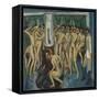 Artillerymen in the Shower, 1915 (Oil on Canvas)-Ernst Ludwig Kirchner-Framed Stretched Canvas