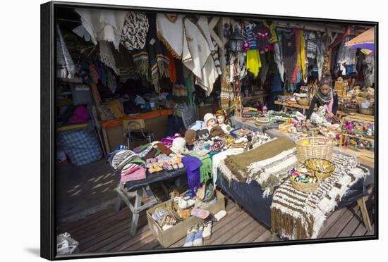 Artisania Market, Delcahue, Island of Chiloe, Chile, South America-Peter Groenendijk-Framed Photographic Print