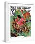 "Artist and Animals," Saturday Evening Post Cover, May 26, 1934-Joseph Christian Leyendecker-Framed Giclee Print