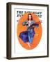 "Artist and Her Palette," Saturday Evening Post Cover, September 9, 1933-John LaGatta-Framed Giclee Print