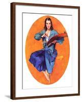 "Artist and Her Palette,"September 9, 1933-John LaGatta-Framed Giclee Print