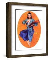 "Artist and Her Palette,"September 9, 1933-John LaGatta-Framed Giclee Print