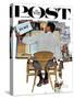 "Artist at Work" Saturday Evening Post Cover, September 16,1961-Norman Rockwell-Stretched Canvas