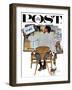 "Artist at Work" Saturday Evening Post Cover, September 16,1961-Norman Rockwell-Framed Giclee Print