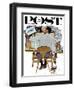"Artist at Work" Saturday Evening Post Cover, September 16,1961-Norman Rockwell-Framed Giclee Print