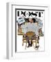 "Artist at Work" Saturday Evening Post Cover, September 16,1961-Norman Rockwell-Framed Giclee Print