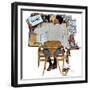 "Artist at Work", September 16,1961-Norman Rockwell-Framed Giclee Print