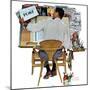 "Artist at Work", September 16,1961-Norman Rockwell-Mounted Giclee Print