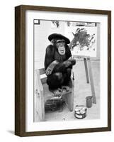 Artist Chimp 1955-Williams-Framed Photographic Print