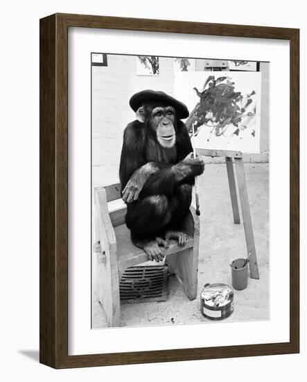 Artist Chimp 1955-Williams-Framed Photographic Print