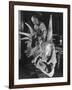 Artist Coloring Model Made from Original Skull of Styracosaurus, American Museum of Natural History-Margaret Bourke-White-Framed Photographic Print