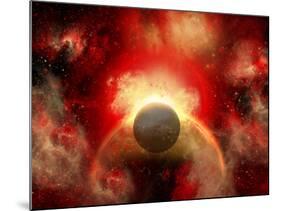 Artist' Concept Illustrating the Explosion of a Supernova-Stocktrek Images-Mounted Photographic Print