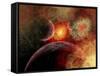 Artist' Concept Illustrating the Stellar Explosion of a Supernova-Stocktrek Images-Framed Stretched Canvas