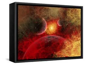 Artist' Concept Illustrating the Stellar Explosion of a Supernova-Stocktrek Images-Framed Stretched Canvas