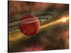 Artist Concept of a Possible Newfound Planet-Stocktrek Images-Stretched Canvas