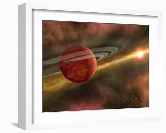 Artist Concept of a Possible Newfound Planet-Stocktrek Images-Framed Photographic Print