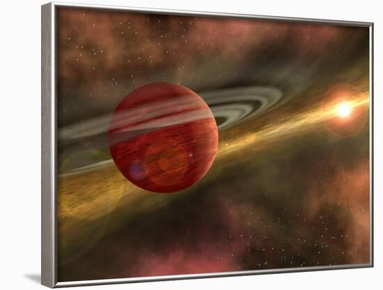 Artist Concept of a Possible Newfound Planet-Stocktrek Images-Framed Photographic Print