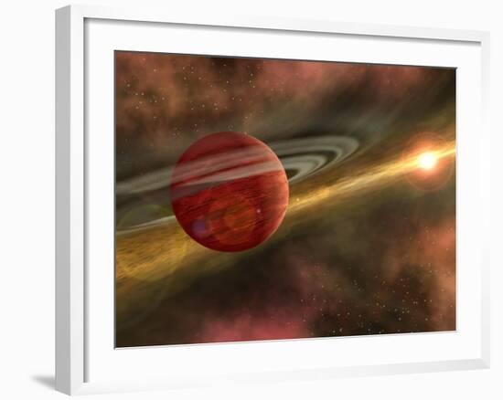Artist Concept of a Possible Newfound Planet-Stocktrek Images-Framed Photographic Print