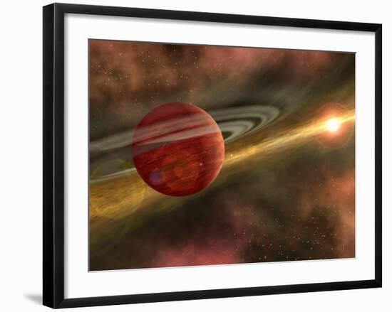 Artist Concept of a Possible Newfound Planet-Stocktrek Images-Framed Photographic Print