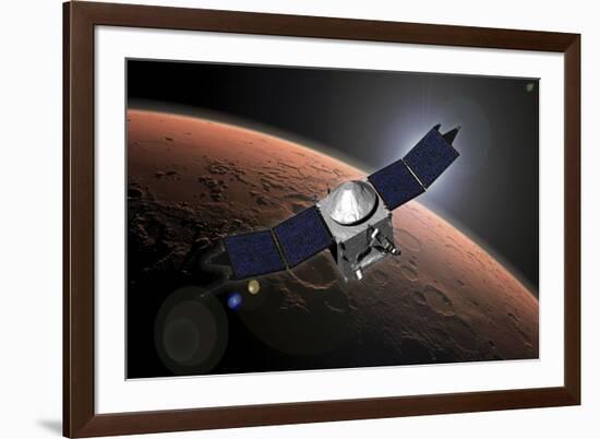 Artist Concept of Nasa's Mars Atmosphere and Volatile Evolution Mission-null-Framed Art Print