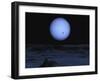 Artist' Concept of Neptune as Seen from its Largest Moon Triton-Stocktrek Images-Framed Photographic Print