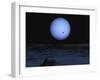 Artist' Concept of Neptune as Seen from its Largest Moon Triton-Stocktrek Images-Framed Photographic Print