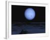 Artist' Concept of Neptune as Seen from its Largest Moon Triton-Stocktrek Images-Framed Photographic Print