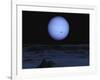 Artist' Concept of Neptune as Seen from its Largest Moon Triton-Stocktrek Images-Framed Photographic Print