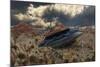 Artist Concept of the Roswell Incident-Stocktrek Images-Mounted Art Print