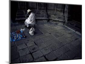 Artist Crafting Little Dolls by Church, Mexico City, Mexico, North America-Aaron McCoy-Mounted Photographic Print