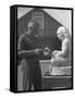 Artist Donald Hord Working on Sculpture-Peter Stackpole-Framed Stretched Canvas