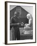 Artist Donald Hord Working on Sculpture-Peter Stackpole-Framed Premium Photographic Print