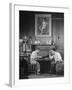 Artist Fletcher Martin, and a Friend Playing a Chess Game-Peter Stackpole-Framed Premium Photographic Print