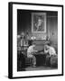 Artist Fletcher Martin, and a Friend Playing a Chess Game-Peter Stackpole-Framed Premium Photographic Print