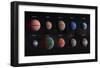 Artist Impression of Hot Jupiter Exoplanets - Annotated-null-Framed Art Print