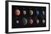 Artist Impression of Hot Jupiter Exoplanets - Annotated-null-Framed Art Print