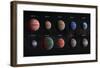 Artist Impression of Hot Jupiter Exoplanets - Annotated-null-Framed Art Print