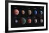 Artist Impression of Hot Jupiter Exoplanets - Annotated-null-Framed Art Print