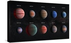 Artist Impression of Hot Jupiter Exoplanets - Annotated-null-Stretched Canvas