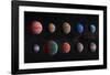 Artist Impression of Hot Jupiter Exoplanets - Unannotated-null-Framed Art Print