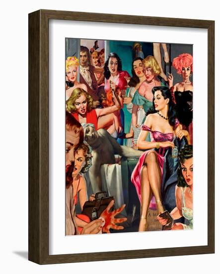 Artist in Hallway-Barry Kite-Framed Art Print