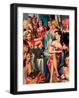 Artist in Hallway-Barry Kite-Framed Art Print