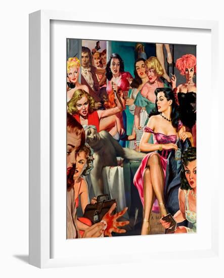 Artist in Hallway-Barry Kite-Framed Art Print