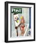 "Artist in the Bathtub" Saturday Evening Post Cover, October 28, 1950-Jack Welch-Framed Giclee Print